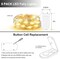 6 pack 30 LED Warm White Battery Operated Fairy Lights 10'Long | Batteries Included | Great for Mason Jars, Holiday Projects etc